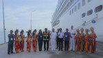 Dinas Pariwisata Kabupaten Buleleng Melaksanakan Penyeambutan Terhadap Kapal Pesiar  MS Regatta Di Pelabuhan Celukan Bawang