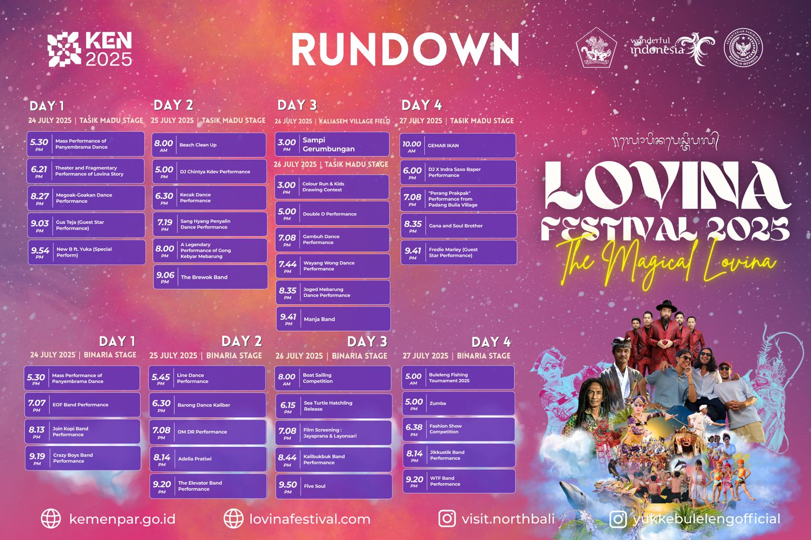 Rundown Lovina Festival 2025