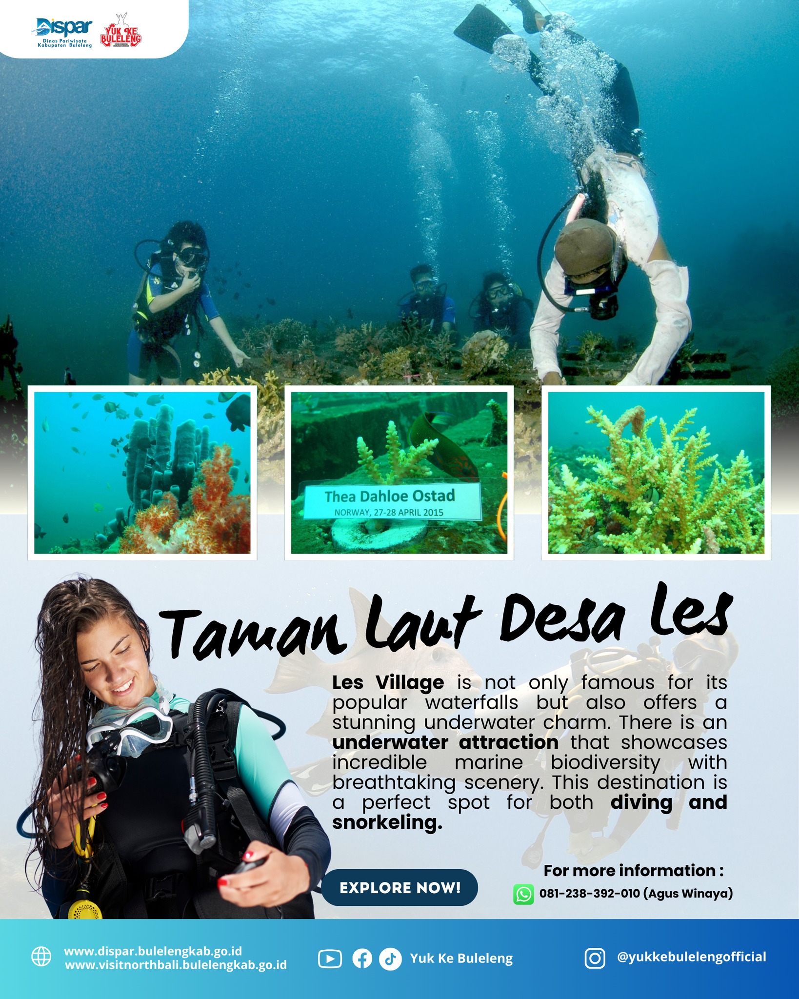 Keindahan Taman Laut Desa Les 