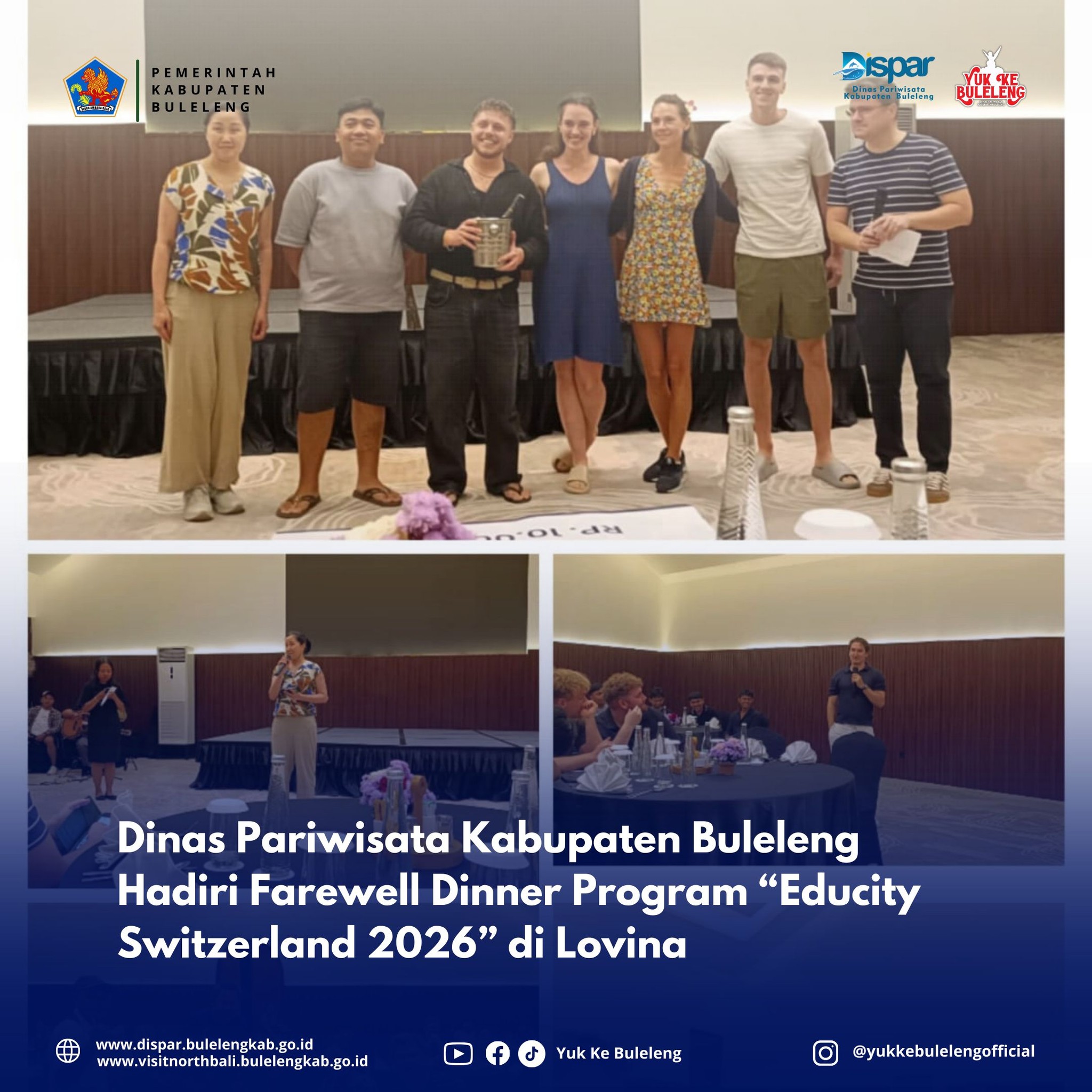 Dinas Pariwisata Kabupaten Buleleng Hadiri Farewell Dinner Program 