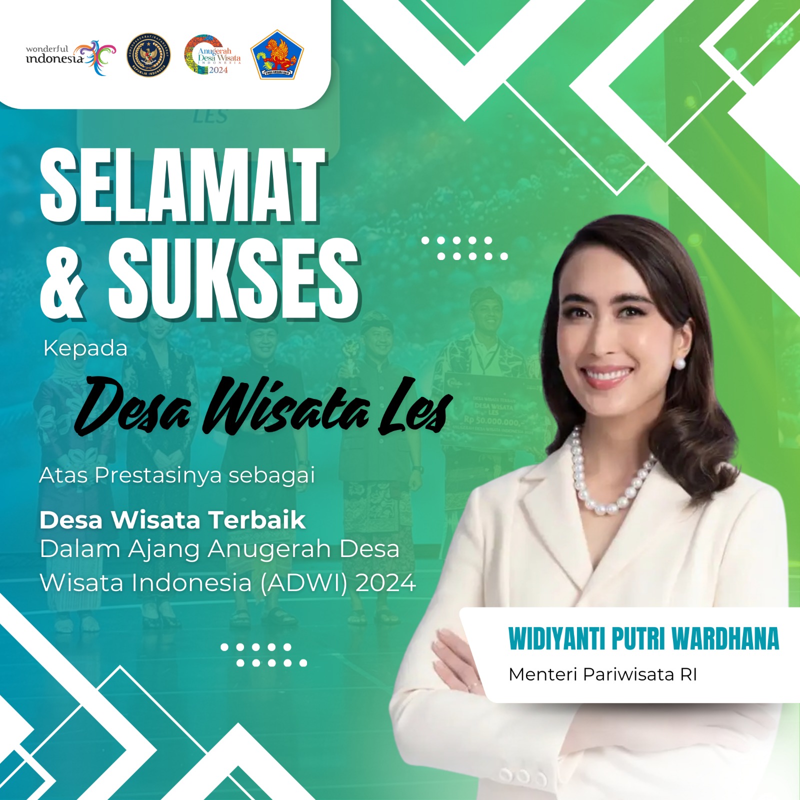 Desa Wisata Les Raih Gelar Desa Wisata Terbaik ADWI 2024