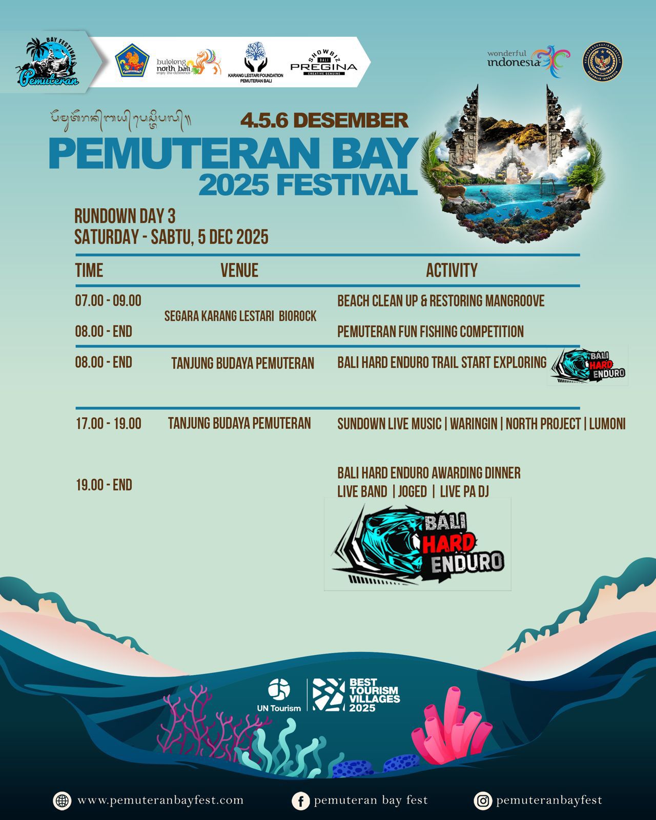 Rundown Pemuteran Bay Festival 2025 day 3