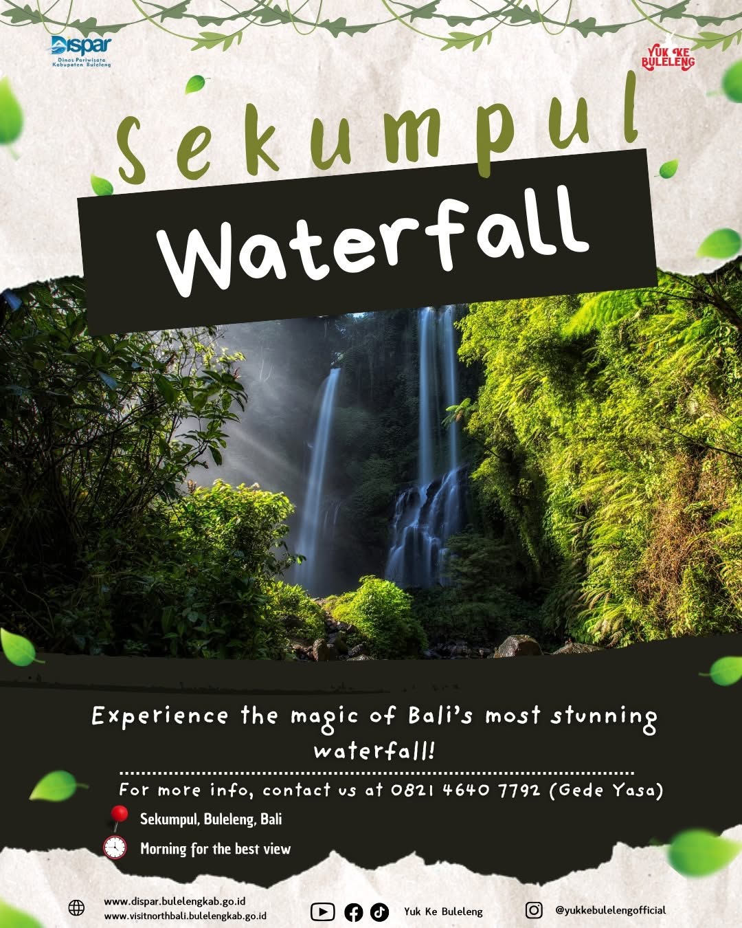 Air Terjun Sekumpul Air Terjun Cantik Di Bali Utara