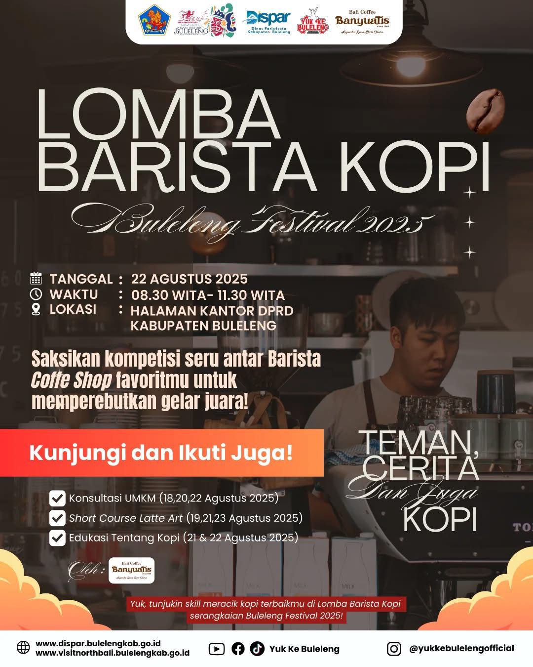  Lomba Barista Kopi dalam rangkaian Buleleng Festival 2025